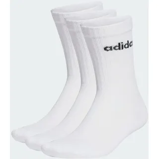 adidas Linear Crew Cushioned Socken 3er Pack White / Black 37-39