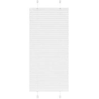 vidaXL Plissee Weiß 65x100 cm Stoffbreite 64,4 cm Polyester