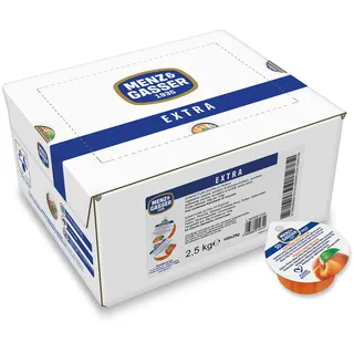 Menz & Gasser Pfirsich konfitüre Extra 100 x 25 g, 1er Pack (1 x 2.5 kg)