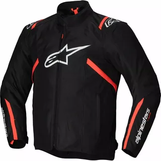Alpinestars T-SPS V2 Wp Textiljacke wasserdicht - Schwarz/Weiß/Neon-Rot / 3XL