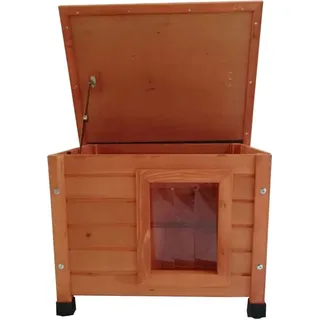 @Pet Outdoor Katzenhaus 57x45x43 cm Holz Braun - Braun