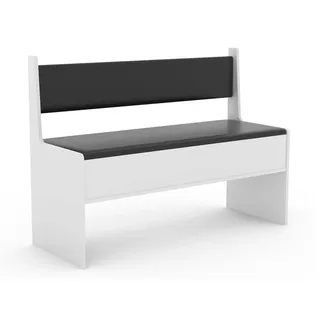 VCM Eckbank ESAL 110" Weiß/Schwarz