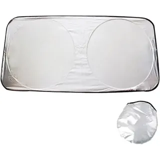 Jusch - Windschutzscheiben-Sonnenschutz, Auto-Front-Windschutzscheiben-Sonnenschutz, Auto-Sonnenschutz, Innen-Windschutzscheiben-UV-Schutz, faltbarer