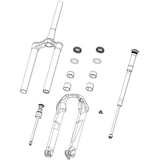 RockShox air shaft Domain debonair C1+ 2025+ Upgrade-kit - Multicolor - One Size