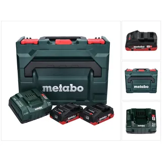 18 V 2 x 4,0 Ah + Schnellladegerät + metaBox 685130000