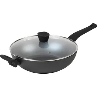 Russell Hobbs RH01709EU 28cm Wokpfanne, Antihaftwok mit Deckel, BPA/PFOA-frei Pearlised wok, Spülmaschinenfest/Induktionfest pfanne, leichte Reinigun, woks & wokpfannen mit silikon Bakelit Griff