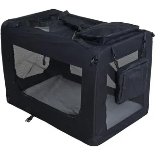 Estexo Hundebox Faltbox xxxl Transporttasche faltbar Tierbox Hunde Schwarz