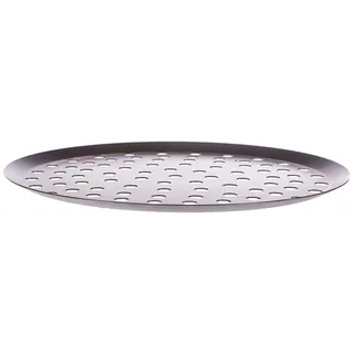 De Buyer - 5353.28 - Gelochtes pizzablech aus starkem blaustahl - loch 10 mm - 28cm, Blau