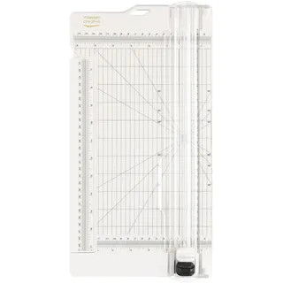 Vaessen Creative | Papierschneider und Falzbrett 2in1 | Schneidemaschine Papier | Schneidet bis zu A3 Papiergröße | Guillotine, Scrapbook, Hebelschneider | 30,5 x 15 cm | Weiß