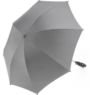 zamboo Universal Sonnenschirm für Kinderwagen & Buggy | flexibler Sonnenschutz mit 73 cm Durchmesser, einfach montierbar auf Rund- und Ovalrohre - Grau