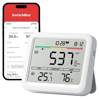 SwitchBot CO2-Melder Weiß