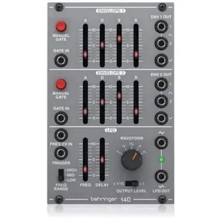 Behringer Bherinnger 140 DUAL ENVELOPE/LFO Legendäres analoges Dual Envelope/LFO Modul für Eurorack