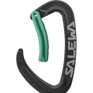 Salewa Ortles Bent Carabiner black/irish green (9150) UNI