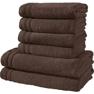 Erwin Müller Frottier Frottier-Set 6-tlg. Heidelberg in braun | Gr.: onesize