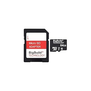 BigBuild Technology 64GB Micro SDXC-Speicherkarte für Samsung Galaxy M05, M14/M15, M34/M35, M55/M55s Handys