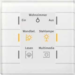 MDT BE-GT20W.02 Glastaster II Smart Farbdisplay, Weiß