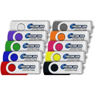 Individuelle USB Sticks mit personalisierter Metall-Memory-Stick und gedrucktem Logo Tastenform 4 GB 100er Packung