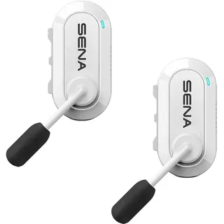 Sena BiKom 20 Outdoor Kommunikationsystem, Leichter Mesh Kommunikator mit nur 20 Gramm Gewicht (Weiß, Doppelpack)