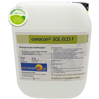 10 Liter Ökologische Solarflüssigkeit Coracon Sol ECO F - Stabil bis 214°C