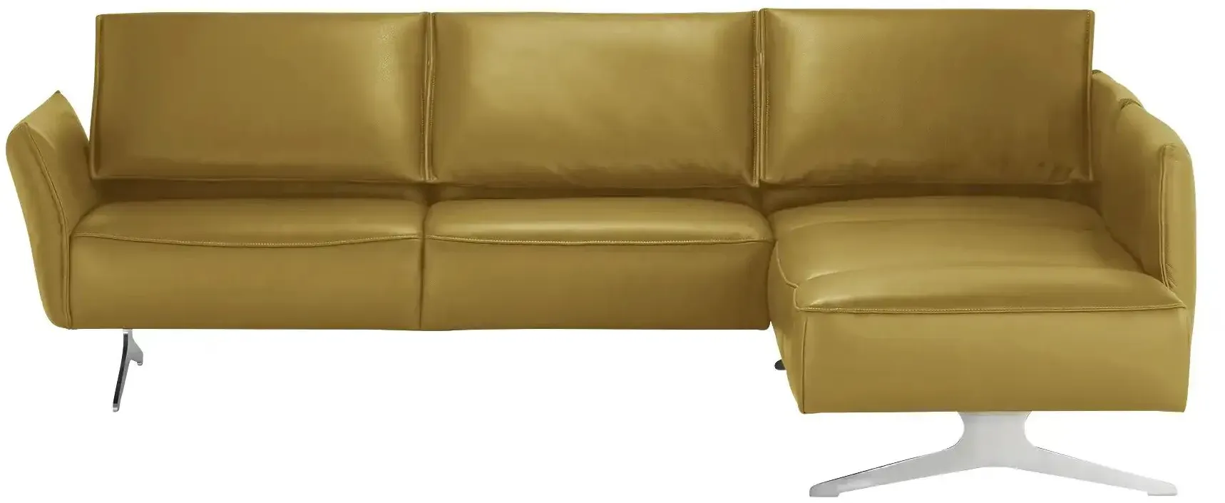 KOINOR Ecksofa Leder  Vineto ¦ grün ¦ Maße (cm): B: 272 H: 83 T: 207.0