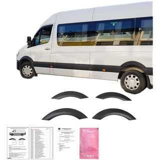 Radlaufschutz Radlaufleisten kompatibel mit MERCEDES Sprinter W906 2006 bis 2013 4 Tlg mit ABE TÜV