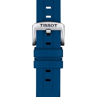 Tissot T852.044.837 Uhrenarmband 20 mm Kautschuk Blau