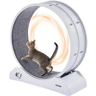Vevor Katzenlaufrad, Laufrad Katzen Laufband 80x34x85cm, für Katzen bis zu 4kg,