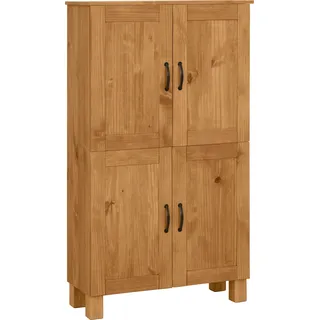 Home Affaire Midischrank »Rodby«, FSC®-zertifiziertes Massivholz, Breite 75cm, Höhe 130cm beige