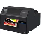 Epson ColorWorks D6500Ae – Inkjet-Farbetikettendrucker Ethernet (LAN), USB, USB Host / 1.200 X 1.200 dpi / mit LC-Display, Cutter / für glänzende Etiketten / Farbstofftinte (Dye) C31CL91102