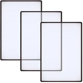 Keboyoe 3 Stück Vergröserung Leselupen Rechteckige Leselupe Lupe in Din Mittel Größe 3X Vergrößerung Linse Kunststff Leselupe Ganze Seiten Fresnel Lens Lupe für Senioren Lesen,Bücher,Landkarten