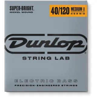 JIM DUNLOP - DBSBN40120M - Bass-Saiten - Super Bright Medium 40-120 5 Saiten