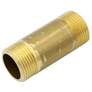 GENERAL FITTINGS Messing Rohrdoppelnippel 3/4 Zoll x 60 mm DN20 Rohrnippel Langnippel