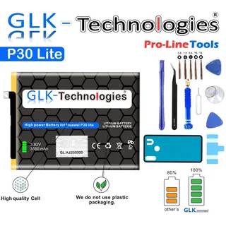 GLK-Technologies Akku kompatibel mit Huawei P30 lite | Mate 10 Lite | Honor 7X 9i | Mate 9 LITE | NOVA 2 Plus | NOVA 4E | NOVA 2S | Mate SE HB356687ECW 3550mAh | inkl. Werkzeug Set Kit