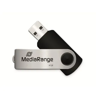 MediaRange Flexi-Drive 4GB schwarz/silber