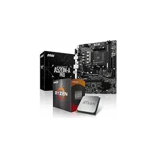 Aufrüst-Kit Bundle Ryzen 5 5500GT Prozessor, A520M-A Pro Mainboard (zusammengebaut inkl. Bios Update + Funktionskontrolle)
