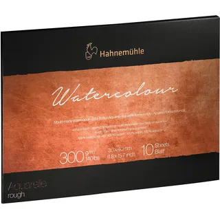 Hahnemühle Watercolour Block rau 300g/m2 30 x 40 cm - 10 Blatt ...Echt Bütten