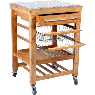 BUTLERS Servierwagen Rolling Stone in Natur | Gr.: onesize