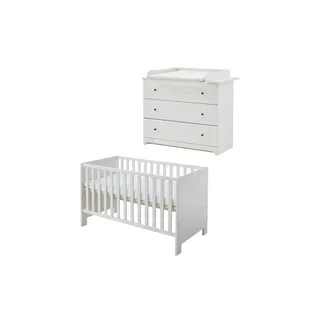 Möbel Kraft Babyzimmer 2er-Set Thilo ¦ weiß ¦ Maße (cm): B: 260 H: 190