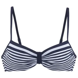 LASCANA Bügel-Bikini-Top Damen marine-weiß Gr.36 Cup E
