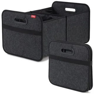 Achilles Auto-Faltbox XL - Filz-Kofferraumtasche Mit Großem Stauraum - Einkaufstasche - Aufbewahrungsbox für Organisiertes Verstauen (Anthrazit)
