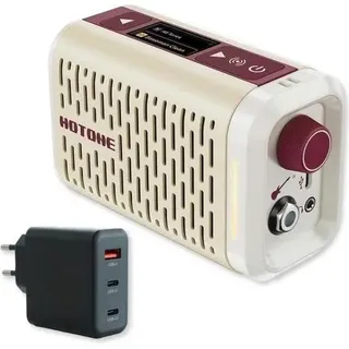 Hotone Gitarren-Verstärker AP-5WH Pulze Mini mit Ladegerät (Bass, Gitarre, 5 W), Instrumentenverstärker, Weiss