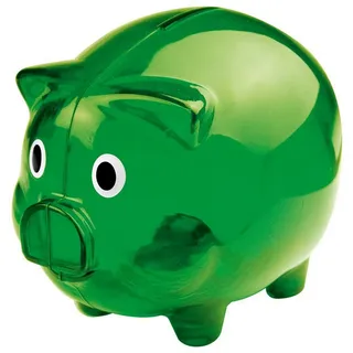 MacMa Sparschwein / Farbe: transparent grün