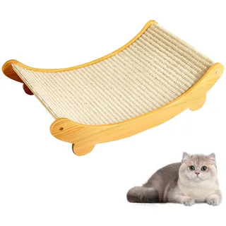 tewzafiya Katzen Kratzbrett, 2-in-1 Sisalbett Und Brett Zum Kratzen, Sisal Kratzbrett, Wiederverwendbares Kratzlounge Katzenbett