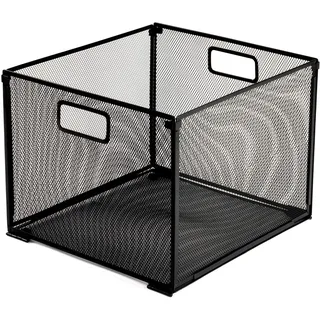 Hotyin Hängeregister Box, A4 Hängemappen-Organizer, Metallgeflecht-Hängemappenrahmen für Zuhause, Büro, Aufbewahrung und Organisation (32 x 30 x 24,5 cm)