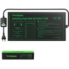 Anzucht-Heizmatte mit digitalem Dual-Display-Thermostat, 25x53 cm