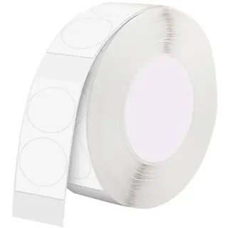 Niimbot Etiketten, Thermal labels stickers T Thermoetiketten, rund, weiß, 14 x 28 mm, 220 Stück,