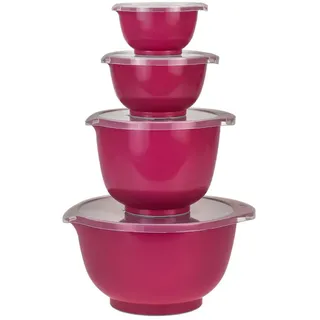 Rosti Rührschüssel Set of 4 + Lids Beetroot,