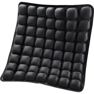 Vevor Aufblasbares Sitzkissen 410x460x45mm, 3D-Luftzellen-Reisekissen zur Druckentlastung, Lycra & TPU-Rollstuhl-Sitzpolster mit manueller Pumpe, leicht & tragbar für Reisen, Büro, Auto, Flugzeug