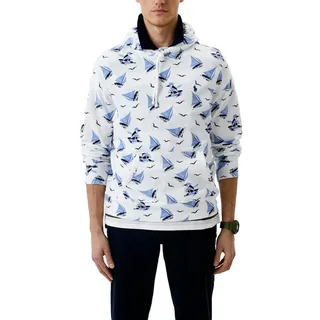 Polo Ralph Lauren Kapuzensweatshirt Herren Hoodie Teddy Sweatshirt Pullover " Authentifizierung via Ralph Lauren QR-Code " weiß S