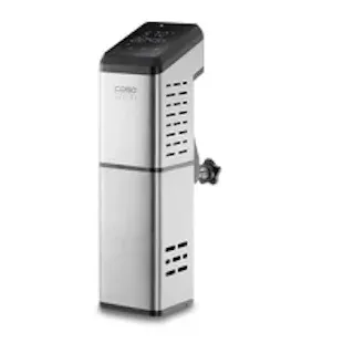CASO Design Caso Sous-Vide Garer SV 2000 Pro, Dampfgarer + Reiskocher, Schwarz, Silber